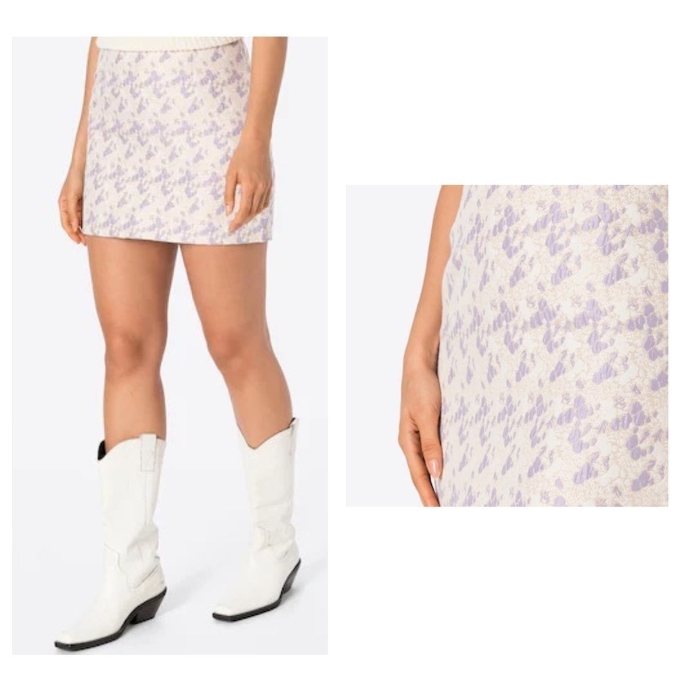 Pieces Harriet Jacquard High-Waisted Mini Skirt | NWT | Medium